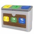 Eco Sorter Waste Segregation Container 3 x 50L