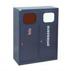 2-module waste segregation station Eco Estri 2 x 60L with flaps