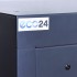 3-module waste segregation station Eco Estri 3 x 60L with flaps