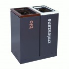 2-module waste segregation station Eco Star 2 x 60L