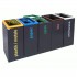 5-module waste segregation station Eco Star 5 x 60L