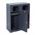 2-module waste segregation station Eco Estri 2 x 60L galvanized
