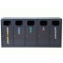 5-module waste segregation station Eco Estri 5 x 60L galvanized