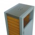 Street bin with ashtray Eco City 50L