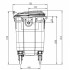 4-wheel waste container 660L ESE