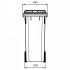 2-wheel waste container 80L ESE