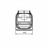 2-wheel waste container 80L ESE