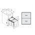 Cabinet Segregator 2x20 L (40 cm)