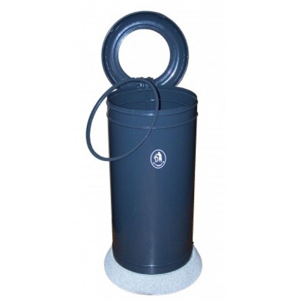 Street waste bin K -2F with base
