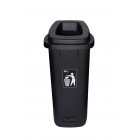 Universal Black Waste Bin Sort Bin 90L