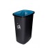 Universal Black Waste Bin Sort Bin 90L