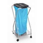 Waste bag rack on wheels with frame 1 x 120L