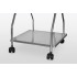 Waste bag rack on wheels with frame 1 x 120L