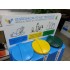 Waste segregation container 3 x 120L Trojak Mini with educational board